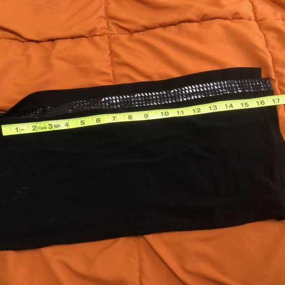 Vintage Cache Black Pants with Side Split Rhinestones Embellishment - Picture 5 of 9